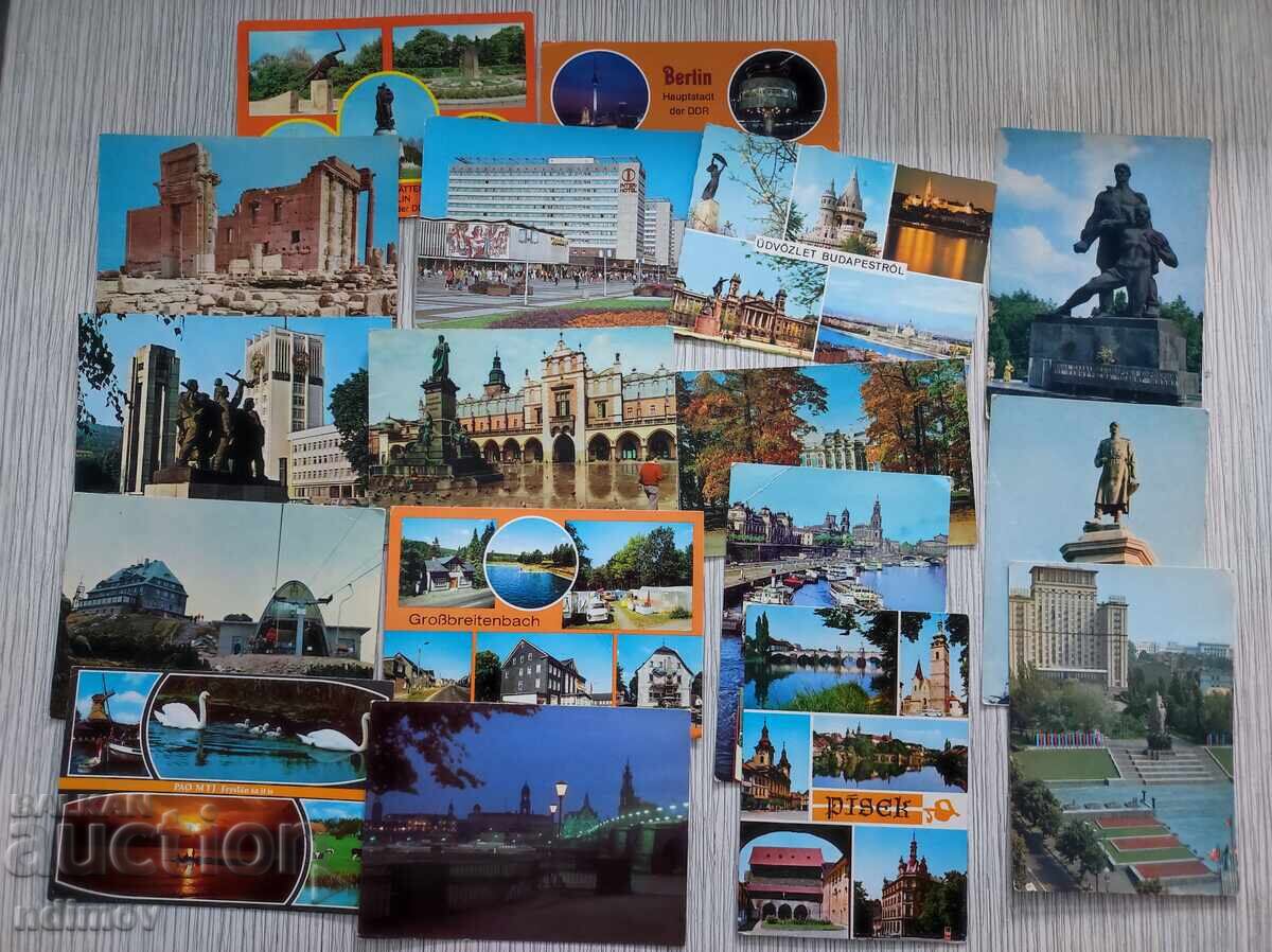 Auction  60 PIECES OLD POSTCARDS