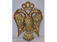 Heraldry / bronze coat of arms. Dimensions 26cm × 19cm × 1cm