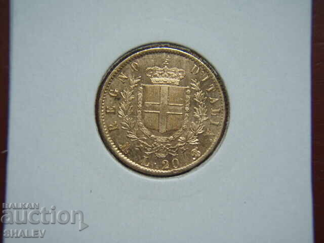 Auction  20 Lire 1873 M Italy (20 Lire Italy) - AU (gold)