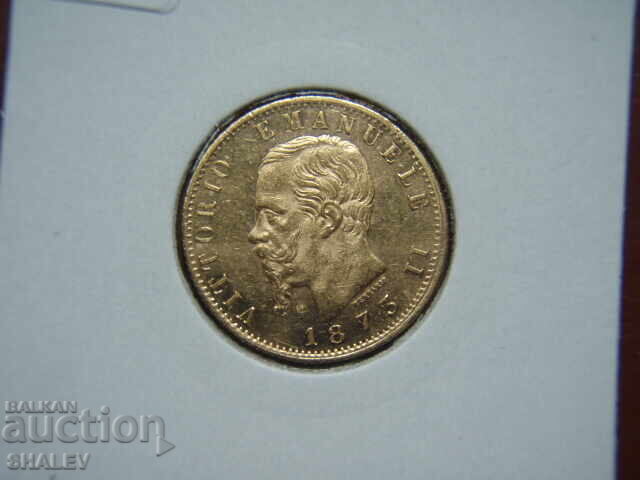 20 Lire 1873 M Italy (20 Lire Italy) - AU (gold) - 6