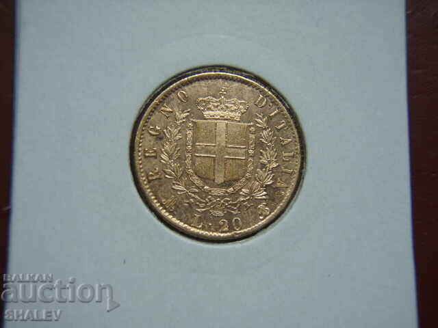 20 Lire 1873 M Italy (20 Lire Italy) - AU (gold)