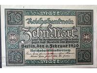Γερμανία 10 Μάρκα, 1920 Pick 67 Άκοπη
