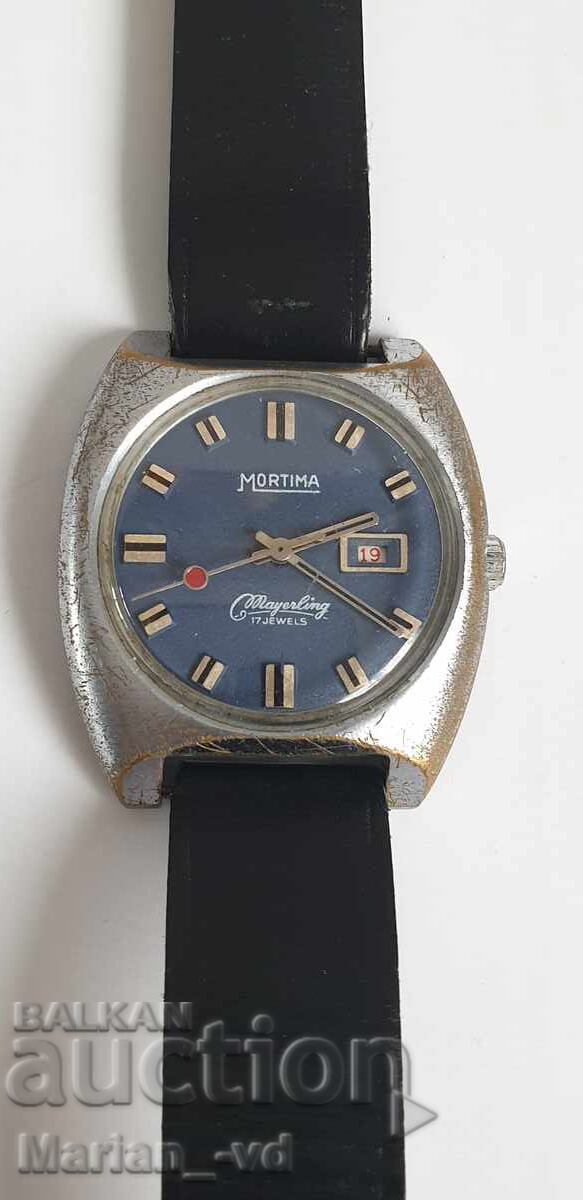Δημοπρασία Ανδρικό μηχανικό ρολόι Mortima Mayerling 1960