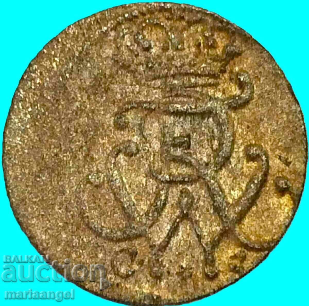 1 șiling 1734 Germania Prusia bilon RARE