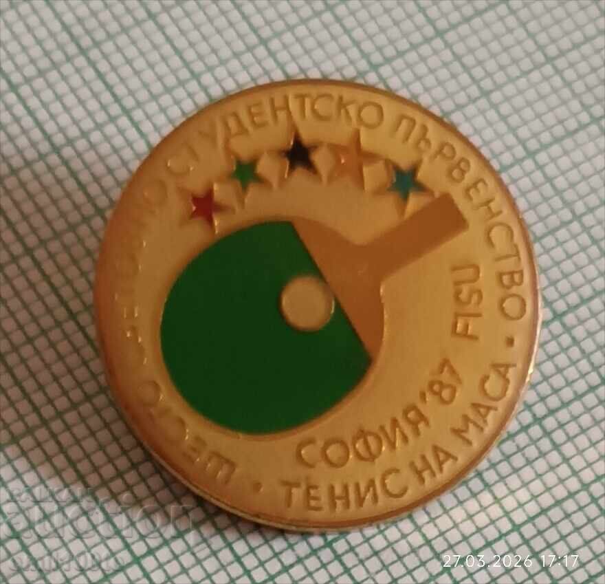 Δημοπρασία Znachka Svetovno student·sko pŭrvenstvo Tenis na masa Sofiya 87
