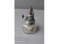 Lampă de spirt din sticlă vintage