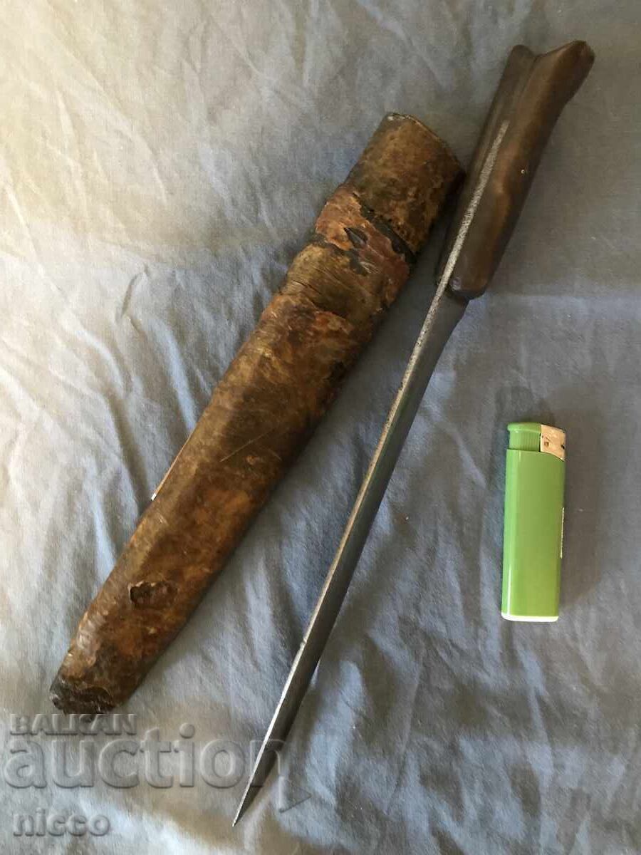 Vechi cuțit de cioban cu teacă, karakulak cu preț € 150.00 | 293.38 BGN