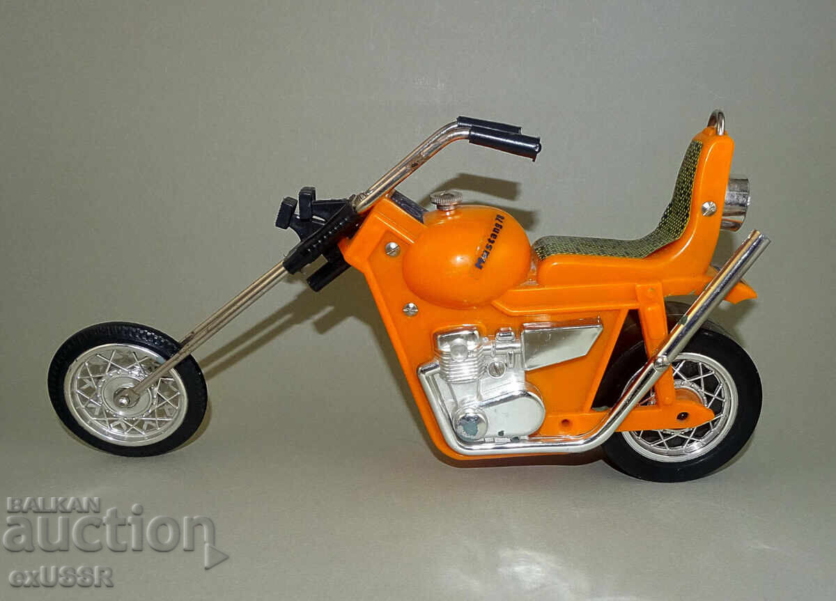 Рядък Голям Стар Полски мотоциклет чопър играчка 80те Полша - 5 Рядък Голям Стар Полски мотоциклет чопър играчка 80те Полша - 5