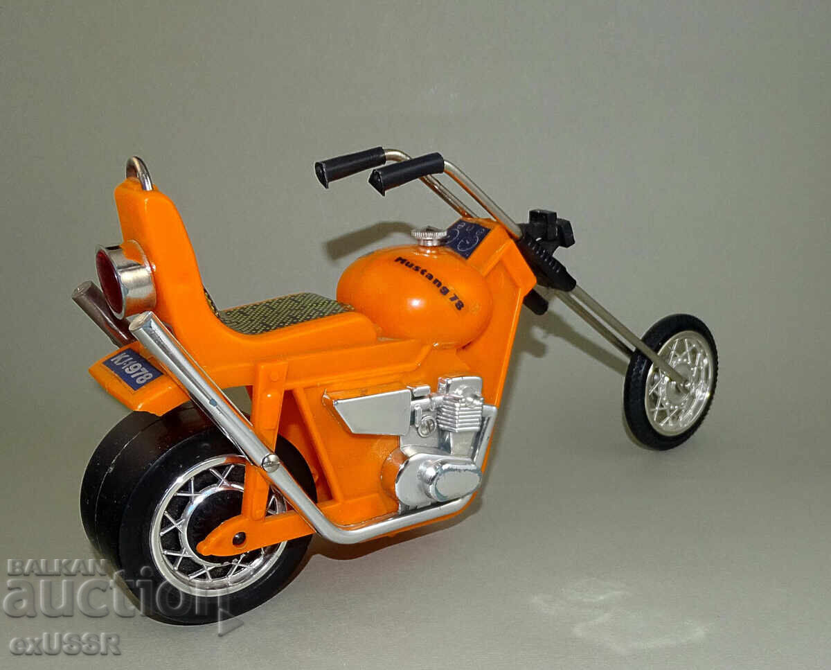 Рядък Голям Стар Полски мотоциклет чопър играчка 80те Полша - 6 Рядък Голям Стар Полски мотоциклет чопър играчка 80те Полша - 6