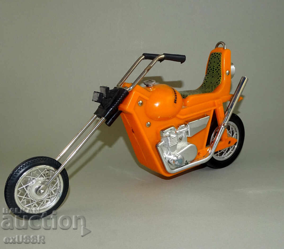 Рядък Голям Стар Полски мотоциклет чопър играчка 80те Полша Рядък Голям Стар Полски мотоциклет чопър играчка 80те Полша