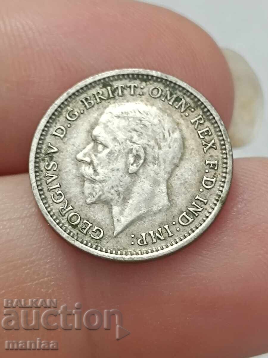 3 пенса 1935 г Сребро ! - 5