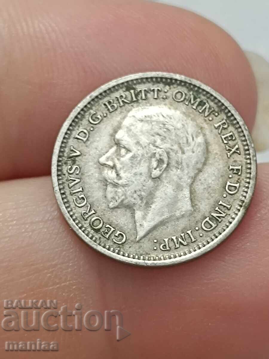 3 пенса 1935 г Сребро ! - 6