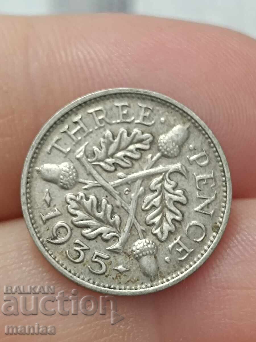 Δημοπρασία 3 πένες 1935 ασημένια! Δημοπρασία 3 πένες 1935 ασημένια!