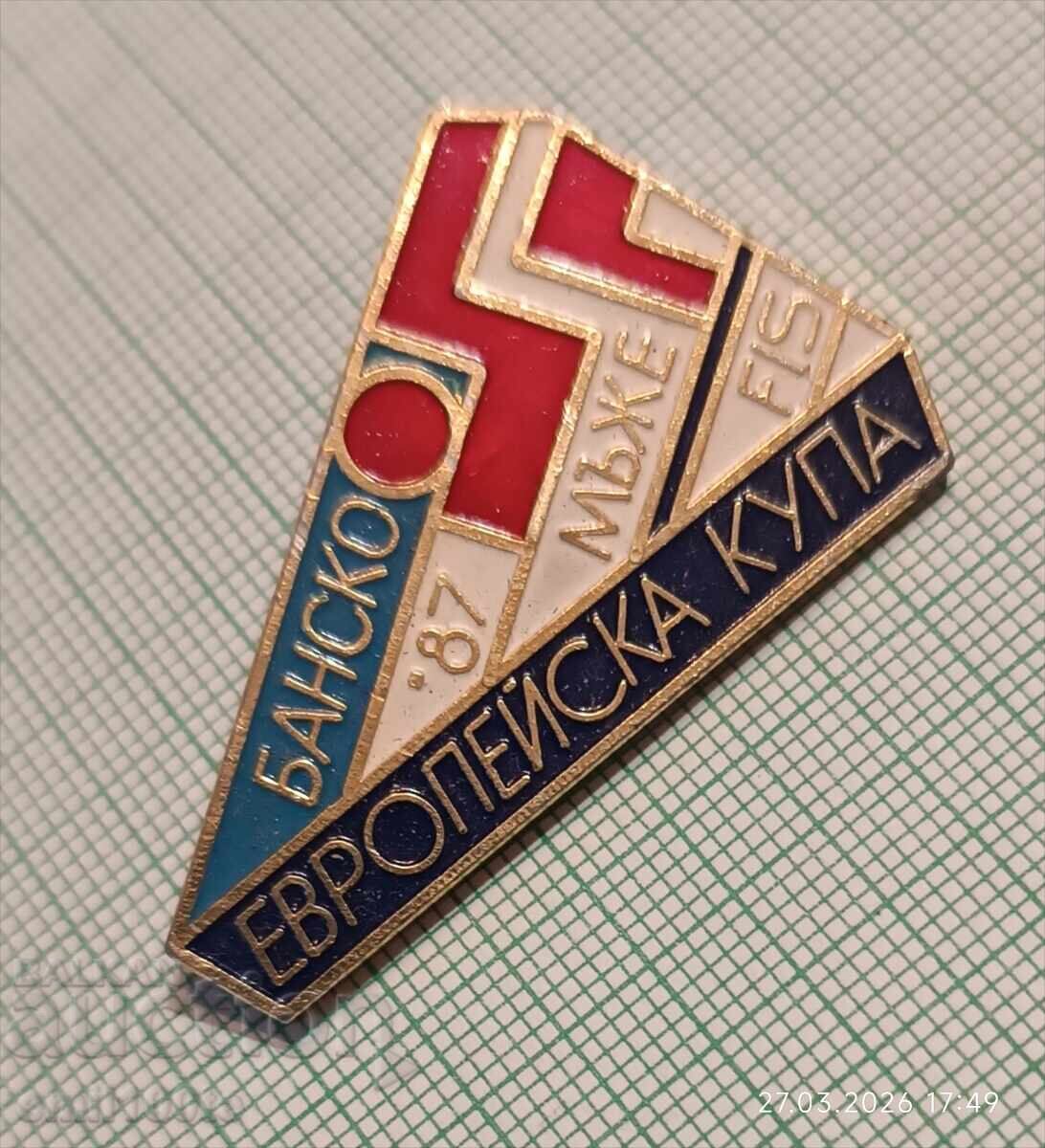 Значка- Европейска купа по ски мъже Банско 87 FIS с цена € 2.00 | 3.91 лв.