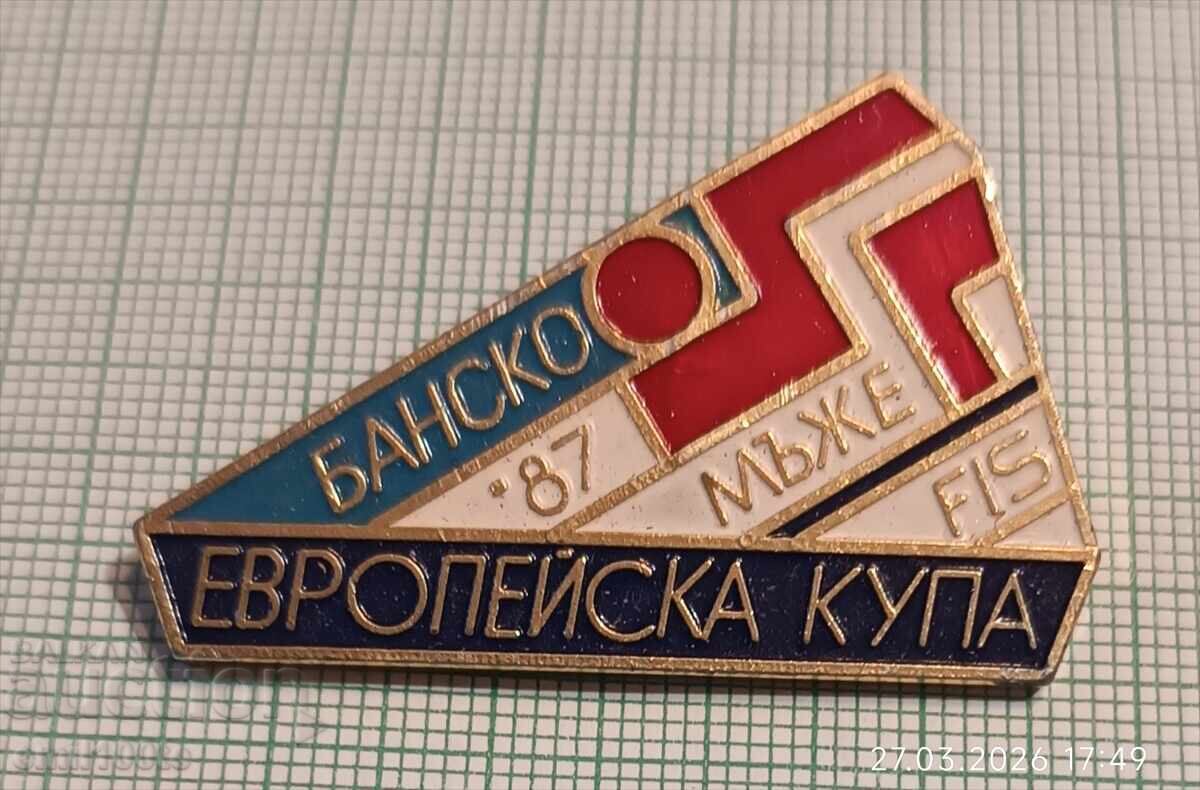 Значка- Европейска купа по ски мъже Банско 87 FIS