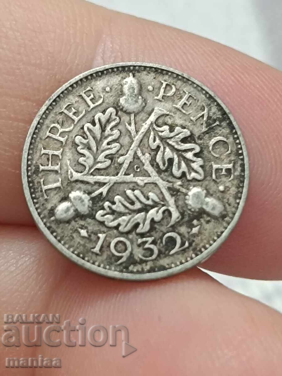 3 πένες 1932 ασημένια! με τιμή € 5.00 | 9.78 BGN