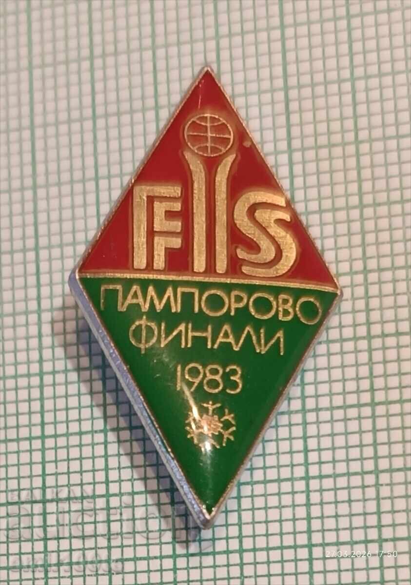 Значка- Финали ски Пампорово 1983 FIS