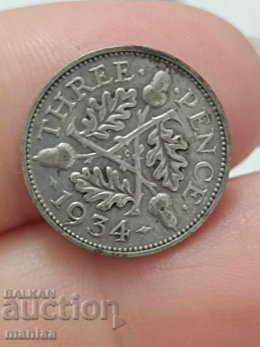 Δημοπρασία 3 πένες 1934 ασημένια! Δημοπρασία 3 πένες 1934 ασημένια!