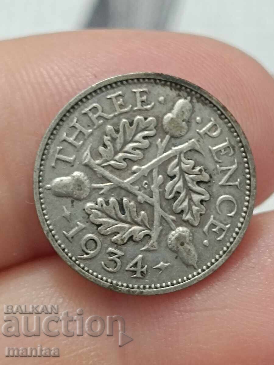 3 πένες 1934 ασημένια! 3 πένες 1934 ασημένια!