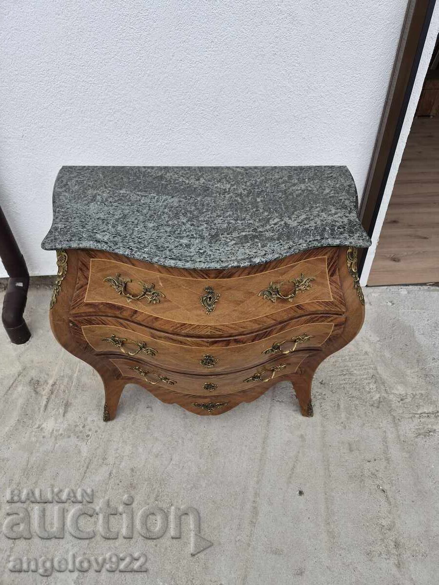 Beautiful vintage solid wood dresser with marble top!!! with price € 28.00 | 54.76 BGN