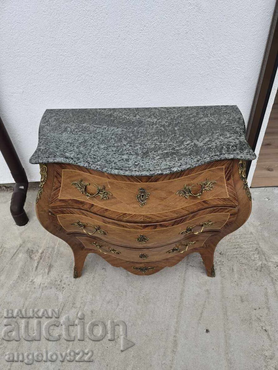 Beautiful vintage solid wood dresser with marble top!!! - 6