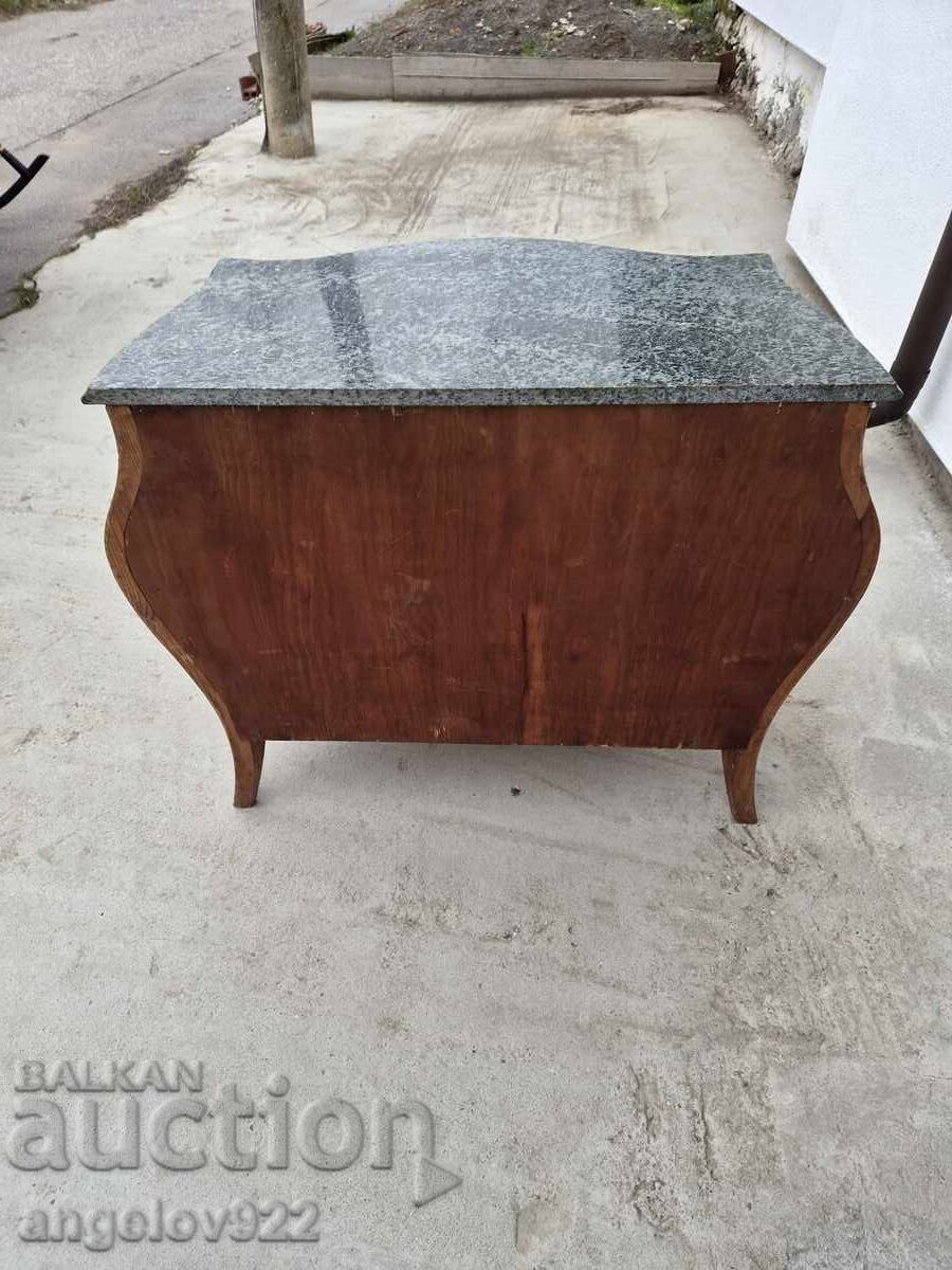 Beautiful vintage solid wood dresser with marble top!!! - 7