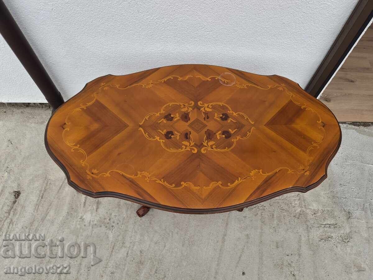 Δημοπρασία Όμορφο μασίφ τραπέζι σαλονιού με ένθετο στο καπάκι!!!