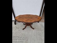 Beautiful solid coffee table with inlay on the top!!!