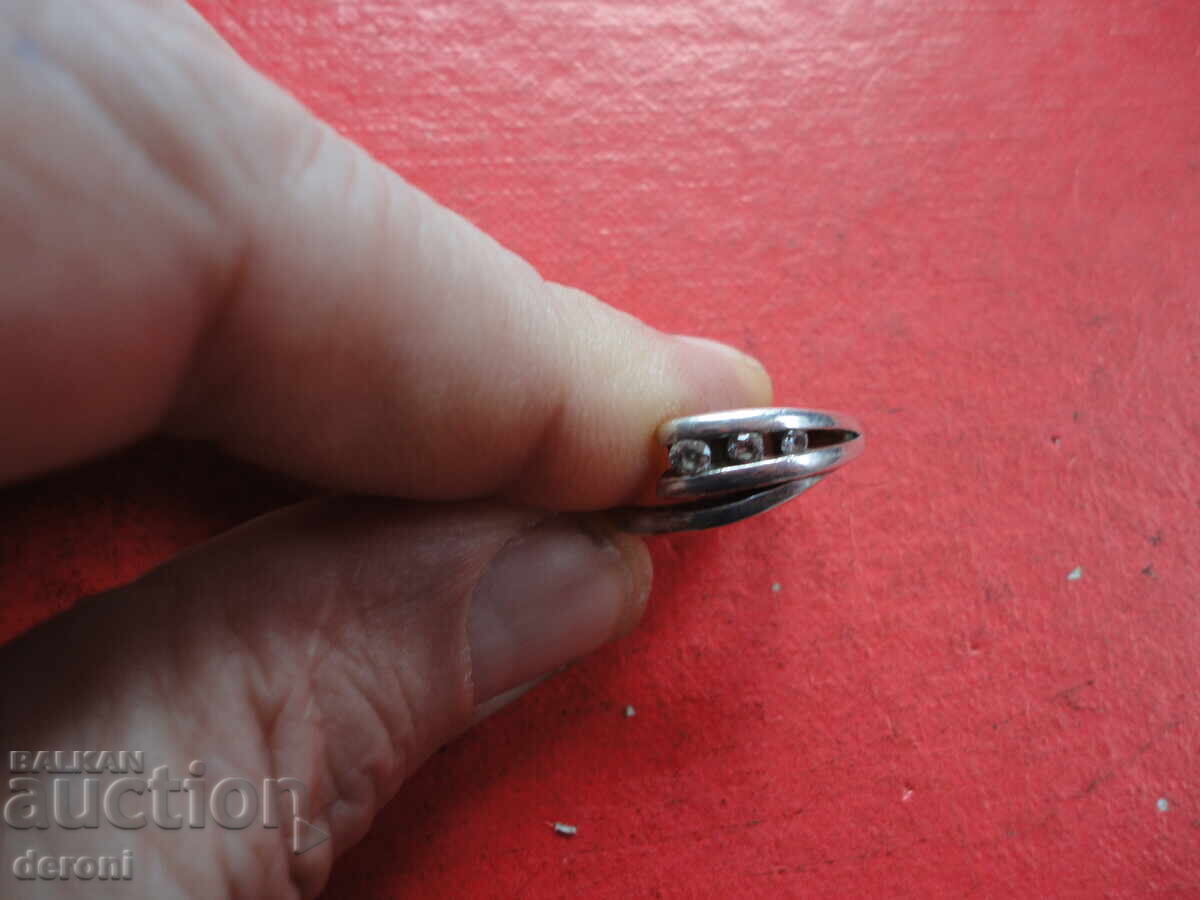 Сребърен пръстен с камъни 925 - 7