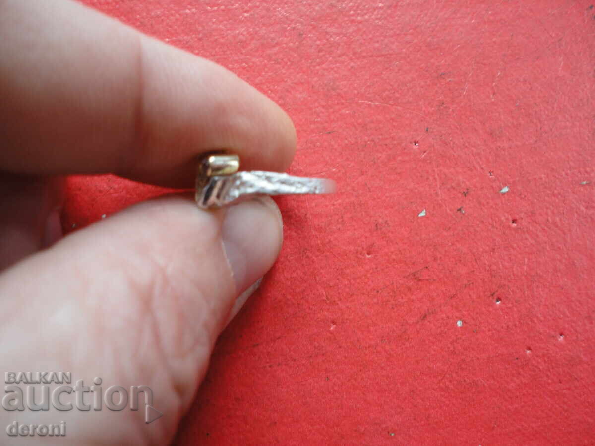 Аукцион Сребърен пръстен с камъни 22