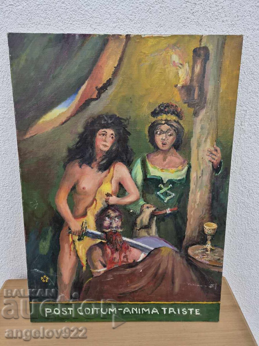 Ελαιογραφία παλαιού συγγραφέα σε καμβά!!! με τιμή € 0.01 | 0.02 BGN