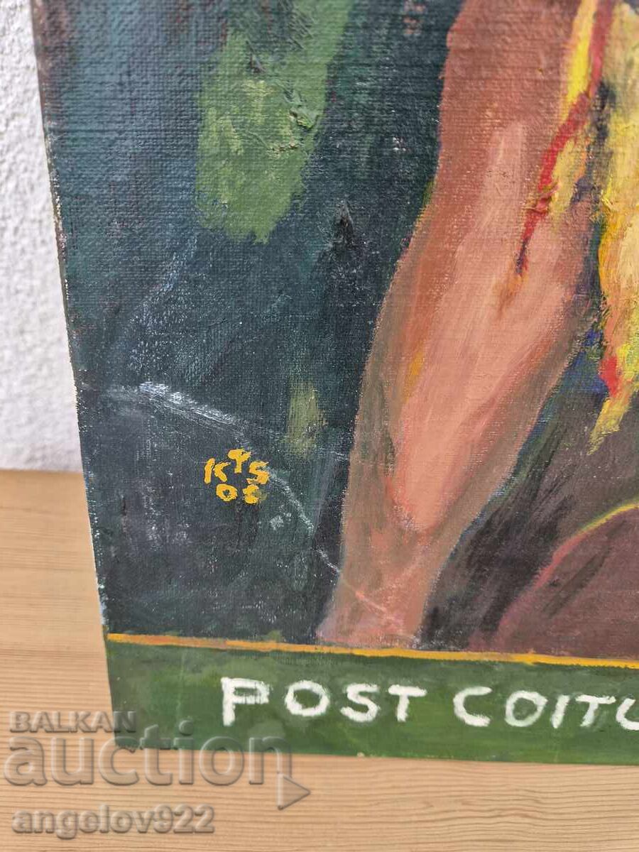 Ελαιογραφία παλαιού συγγραφέα σε καμβά!!! - 6