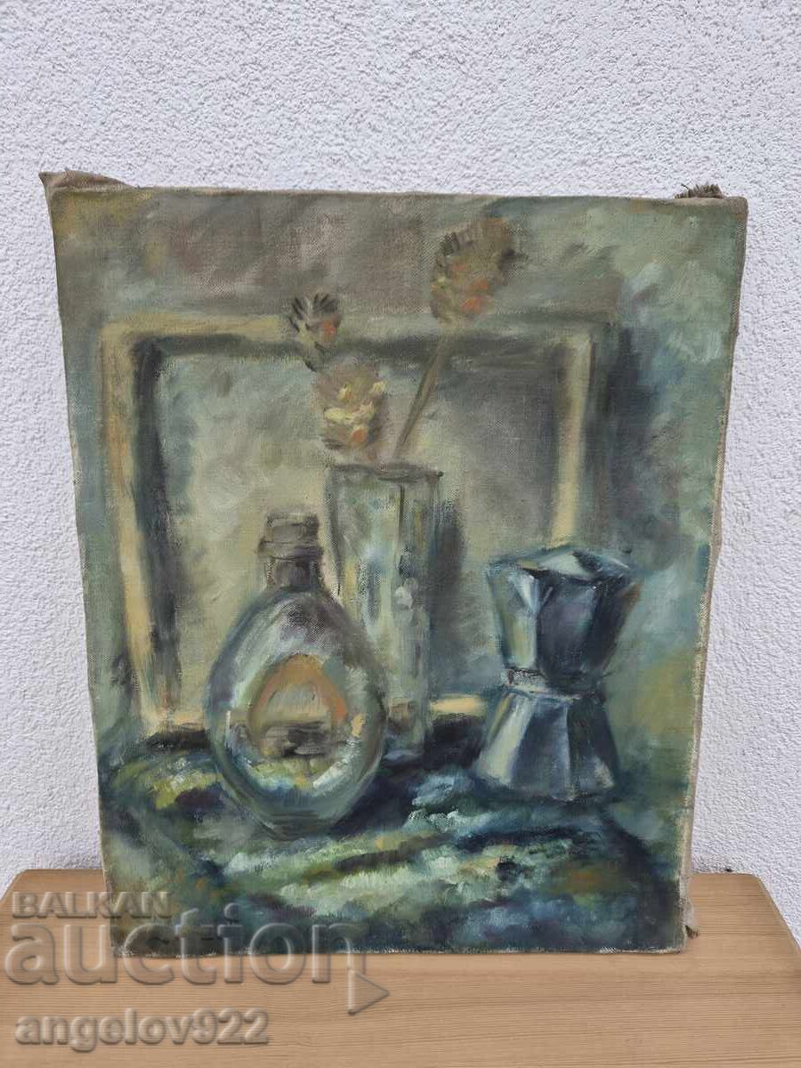 Old Bulgarian Oil Painting on Canvas!!! - 5