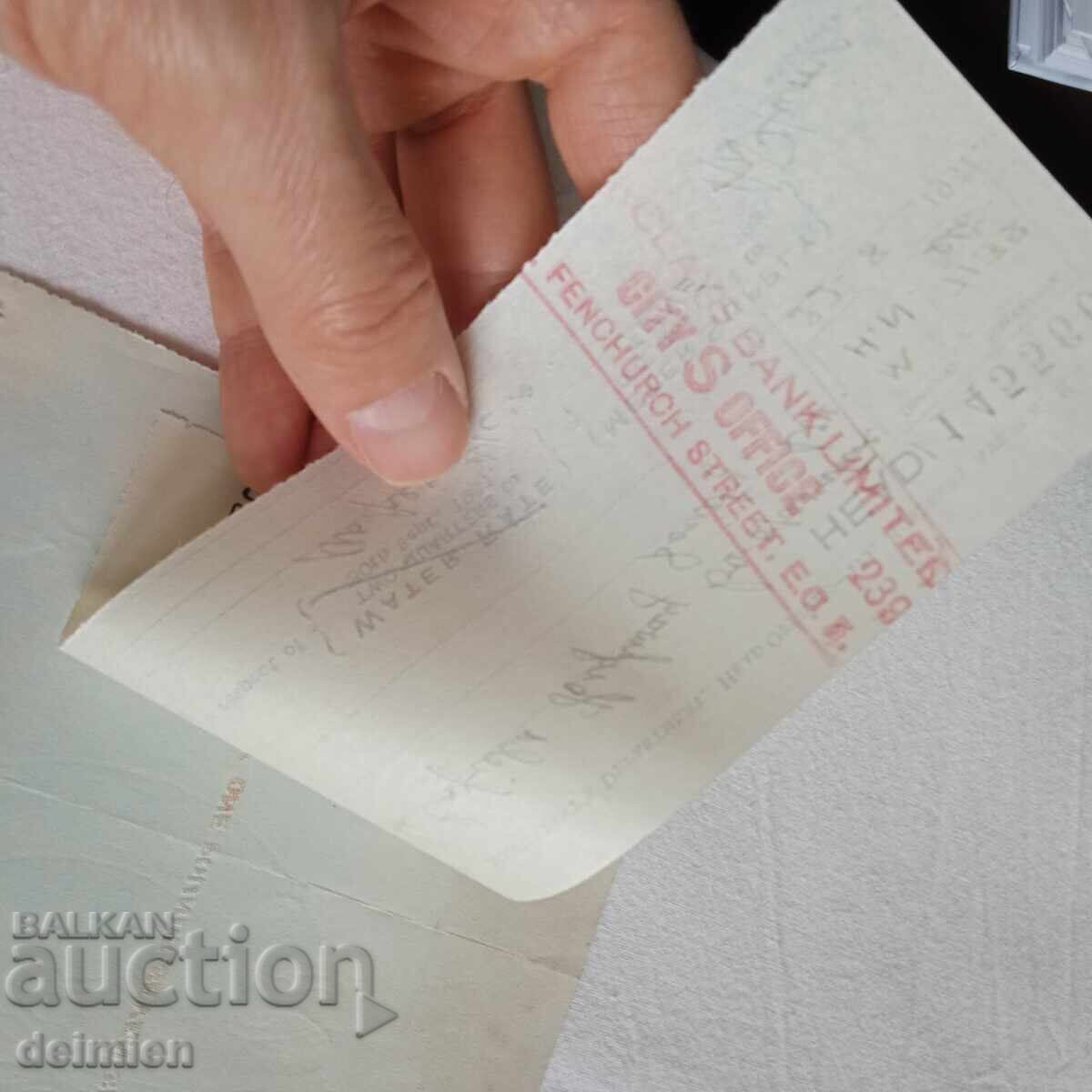 1931 Αγγλία Μπον, Τραπεζικό Επιταγή, Εμπορική Επιταγή Λονδίνο,1931 - 6