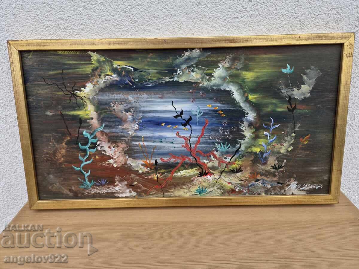 Δημοπρασία Πρωτότυπη ελαιογραφία στο φέιζερ!!!