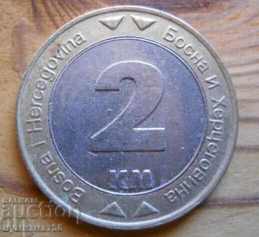 2 марки 2000 г. - Босна и Херцоговина (биметал)