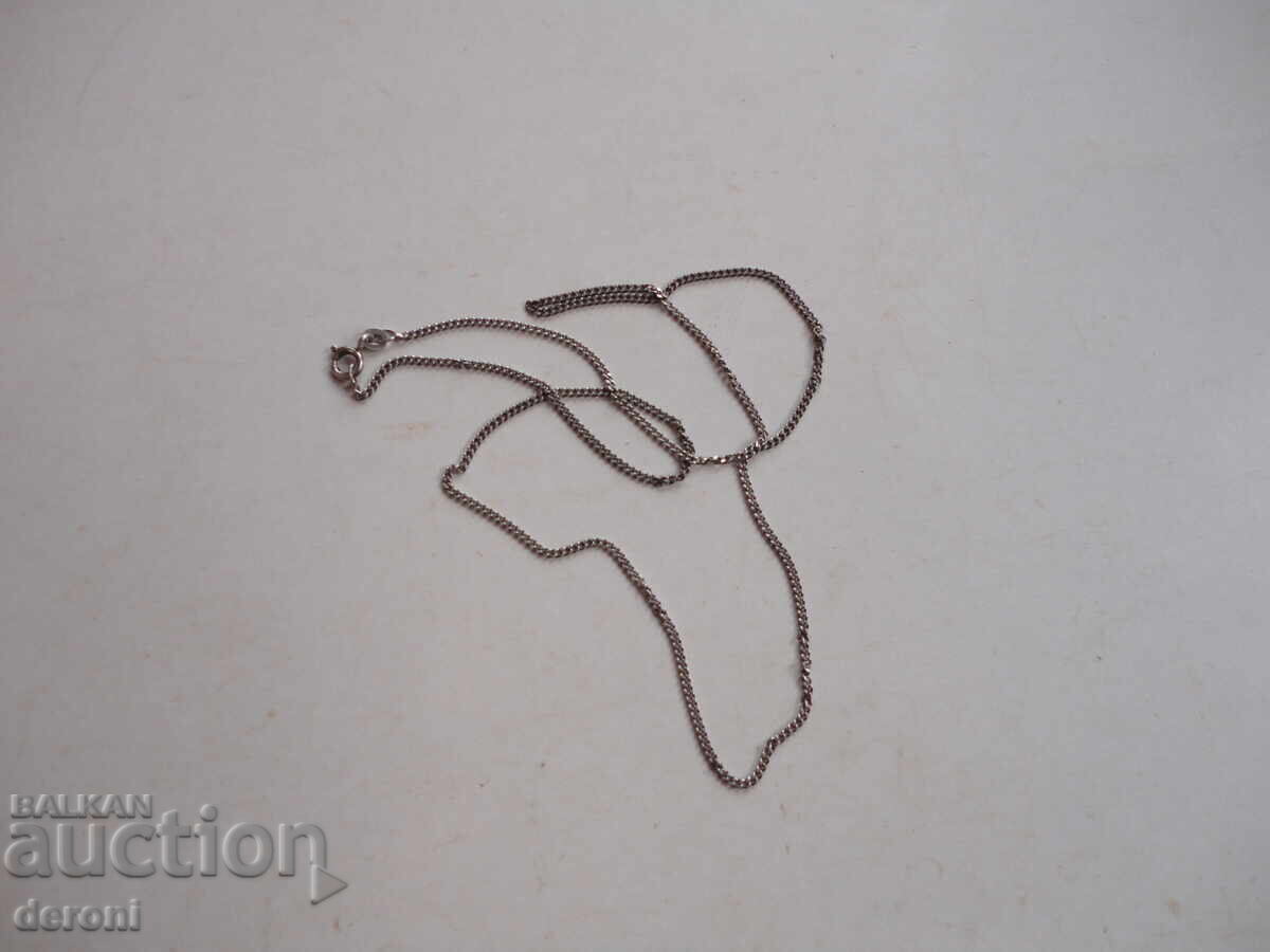 Colier lanț argintiu grozav 41 - 5 Colier lanț argintiu grozav 41 - 5