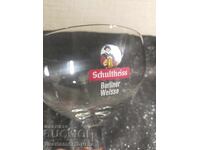 Large oval glass cup