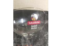 Large oval glass cup
