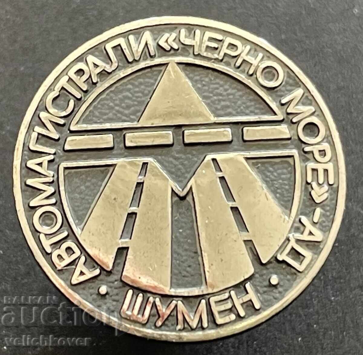 43135 Bulgaria semn Autostrada Marea Neagră Șumen 43135 Bulgaria semn Autostrada Marea Neagră Șumen