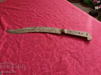 Vechi cuțit haiducesc forjat, iatagan, caraculeac