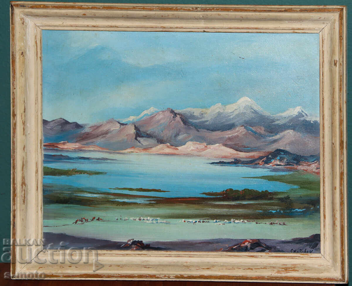 Tablou ulei peisaj montan cu preț € 120.00 | 234.70 BGN