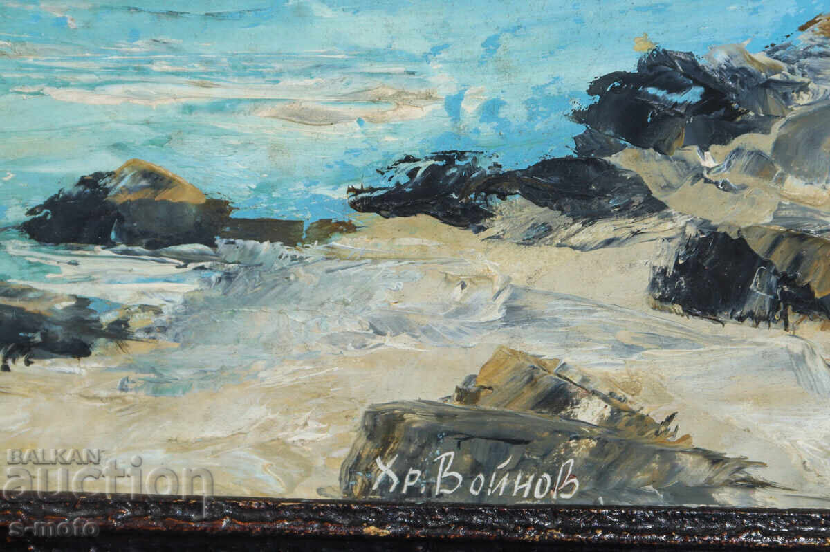 Έργο ζωγραφικής με λάδι θαλασσινό τοπίο - 6