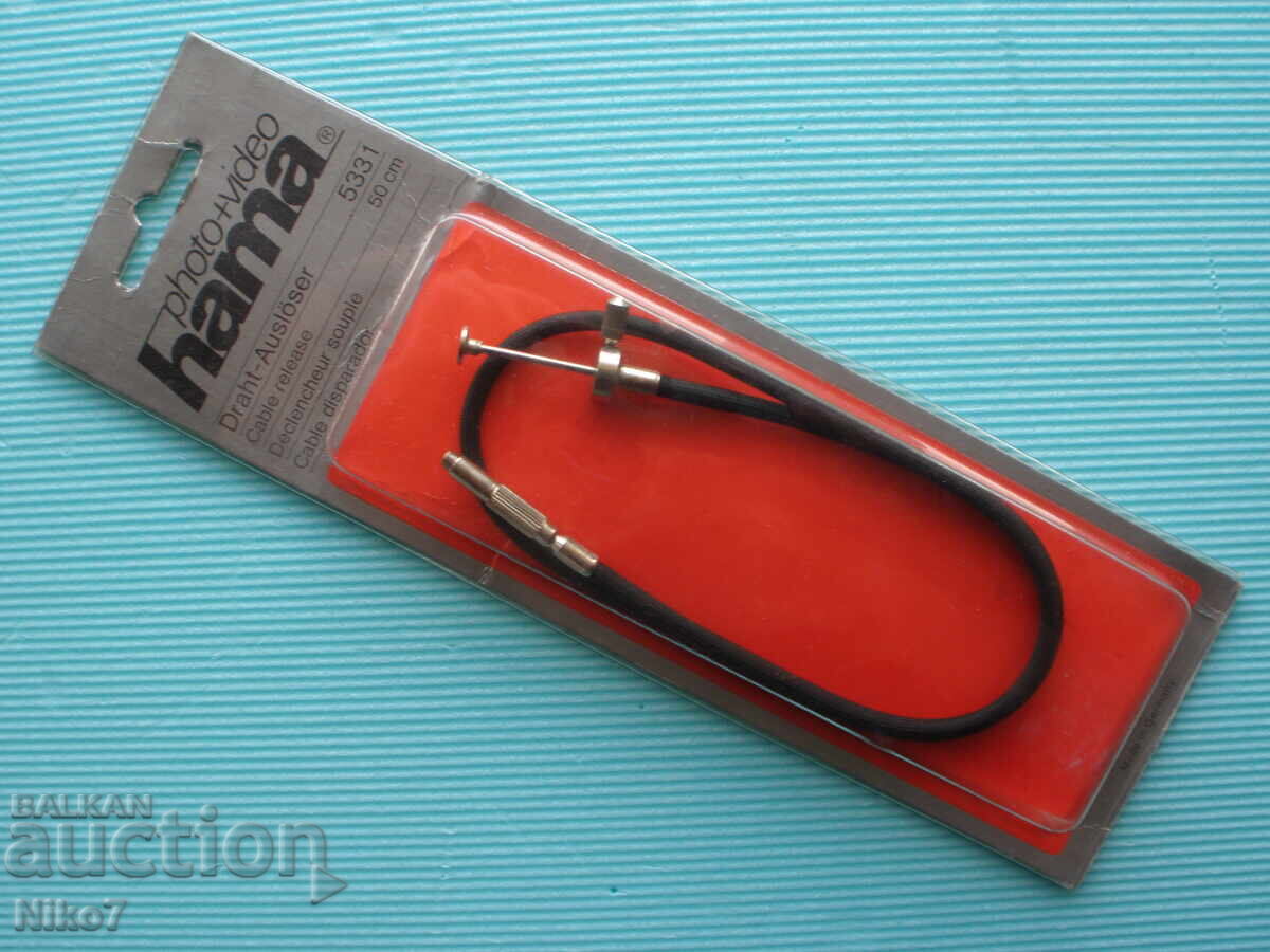 Retro, declanșator german, cablu pentru aparat foto - "HAMA"