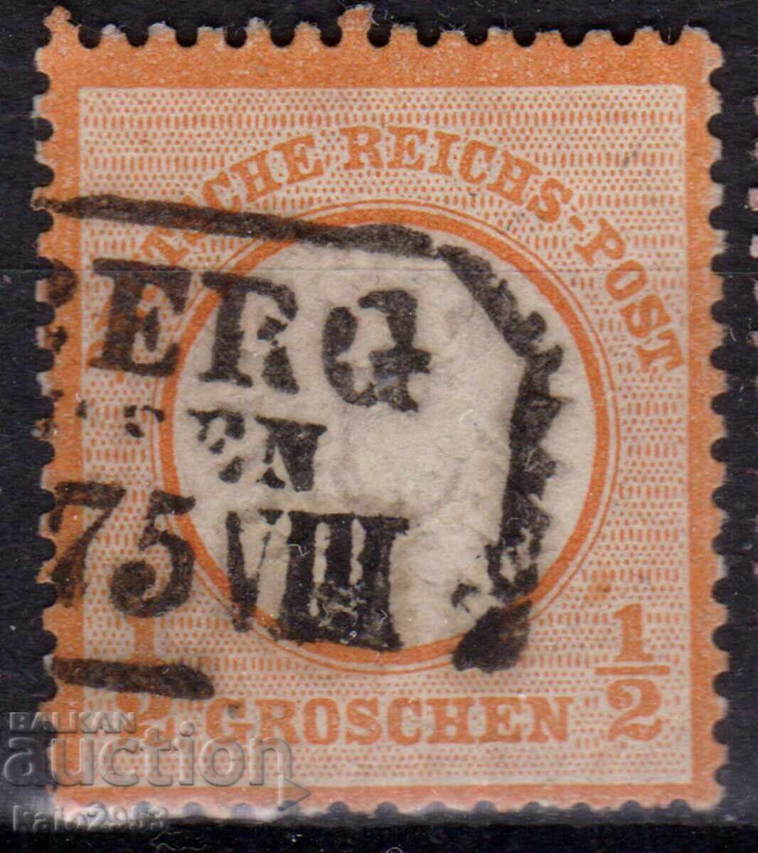 Germania/Reich-1872-Vultur Imperial-Scut Mare, Relief, Marcaj