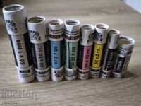 Лот от 8 броя банкови фишека България (375 монети)