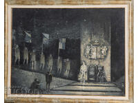 Lyubomir Tsakev (1940 - 2012) scenography "Hamlet"