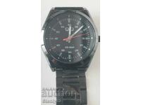 Ανδρικό ρολόι Q+Q χαλαζία, κομψό, με μεταλλικό μπρασελέ