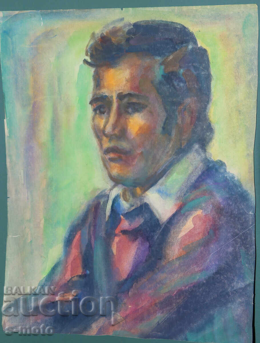 Ακουαρέλα πορτρέτο άνδρα με τιμή € 100.00 | 195.58 BGN