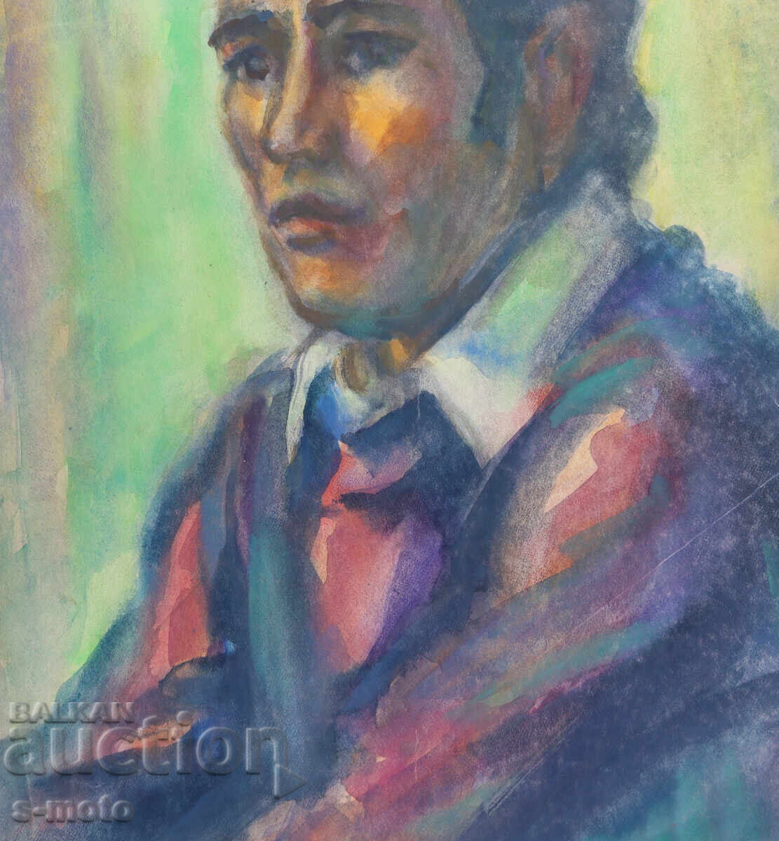 Ακουαρέλα πορτρέτο άνδρα - 5